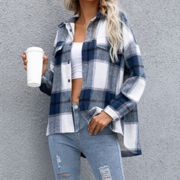 Cozy Camel Tan Button up Oversized jacket Shacket Winter - Picture 5 of 13